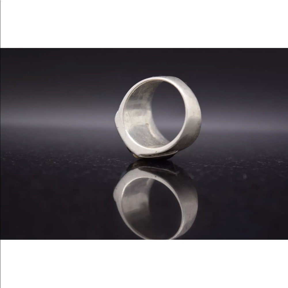Native American Multi Gem Ring Sterling Silver - Picture 6 of 6